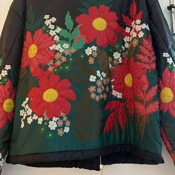 Anthropologie Floral Embroidered Bomber Jacket - Picture 9 of 9